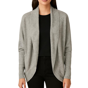 Aritzia Wilfred Grey Speckled Diderot Cardigan SZ Small
